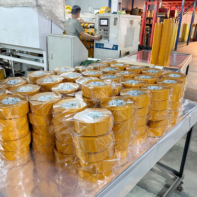 50μ grubości żółtawa taśma opakowawcza 55mm x 150y do uszczelniania kartonów